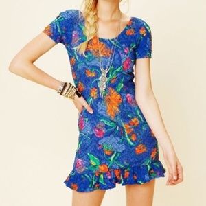 !SOLD! Free People Floral Body Con Dress Sz M